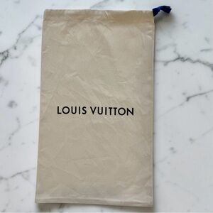 Authentic Louis Vuitton Beige Drawstring Dust Bag